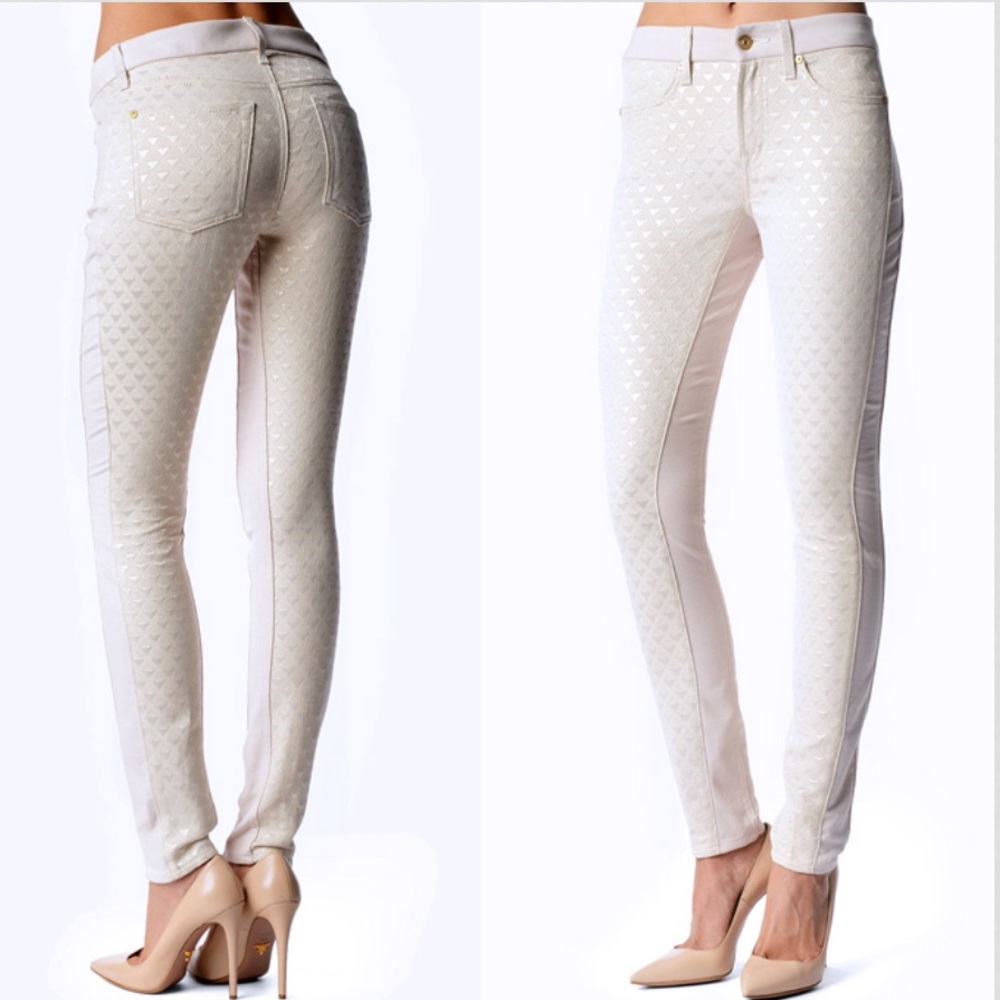 7 For All Mankind the pieced double knit skinny jeans - Picture 2 of 5